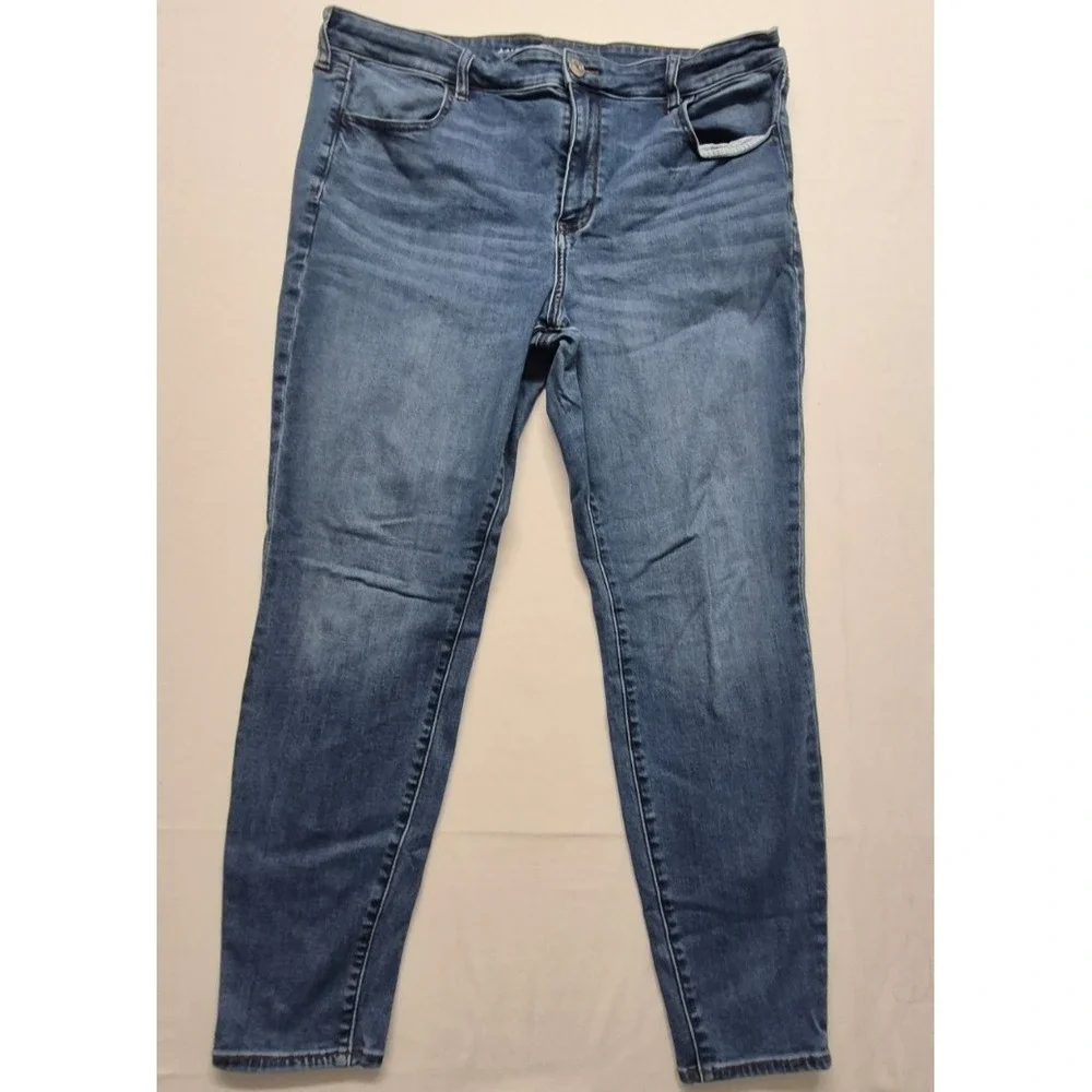 American Eagle women's next level stretch high rise jegging jeans sz 20 cotton